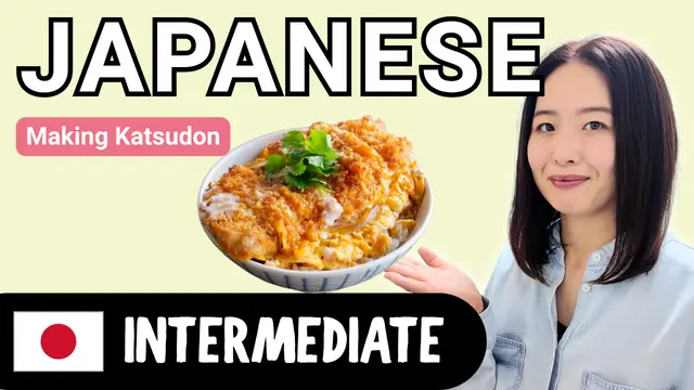 Making Katsudon カツ丼作り